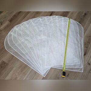 White Garment Bags, 39in X 23in, 11pcs